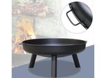 Jopassy Ciotola Fuoco Riscaldatore Radiante 80 Cm Accogliente Cesto Fuoco Giardino Fuoco Patio