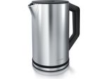 Bollitore Arendo Con Impostazione Della Temperatura 40 - 100 °C, Acciaio Inox, Display Led, 1,5L, 2200W, Design A Doppia Parete, Senza Bpa, Argento