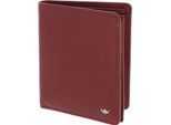 Golden Head Pelle Portafoglio Polo Rfid Protect Billfold Coin Wallet Red Rosso Scuro