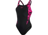 Speedo - Costume Da Bagno "Hyperboom"" Per Donna RD2524 (36 De) (Nero/Rosa)"