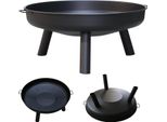 Fiqops Ciotola Per Fuoco Stufe Rimovibili Giardino 80 Cm Cesto Per Fuoco Con Foro Saldato