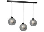 Sofia Smoked Luce A Sospensione 3Xe27 Luce A Soffitto Lampada A Soffitto Luce A Sospensione