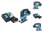 Seghetto Alternativo A Batteria Makita Djv 184 RT1 18 V Brushless + 1X Batteria Ricaricabile 5,0 Ah + Caricabatterie