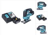 Seghetto Alternativo A Batteria Makita Djv 184 RG1 18 V Senza Spazzole + 1X Batteria Ricaricabile 6,0 Ah + Caricabatterie