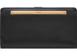 Fossil Pelle Portafoglio Liza Slim Bifold Wallet Black Nero