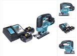Seghetto Alternativo A Pendolo A Batteria Makita Djv 184 Rf 18 V Senza Spazzole + 2X Batteria Ricaricabile 3,0 Ah + Caricabatterie