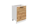 Base Da Cucina Belini, Base Da Cucina Larga 60 Cm. Base Per Cucina Sd Senza Piano Di Lavoro. Mobile Da Cucina A 1 Anta, Rovere Wotan
