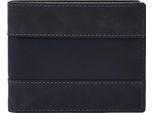 Fossil Porta Carte Di Credito Everett Bifold Flip Id Midnight Navy Blu Scuro