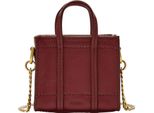 Fossil Borsa A Tracolla Borsetta Carmen Micro Tote Bag Red Velvet Bordeaux