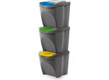 Kotarbau® Sistema Di Differenziazione Dei Rifiuti Secchio 3 Pz. Selezionatore Di Rifiuti Per La Cucina