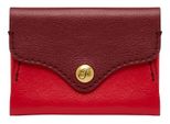 Fossil Porta Carte Di Credito Heritage Card Case Red Velvet Rosso