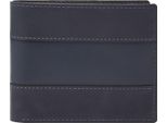 Fossil Pelle Porta Carte Di Credito Everett Bifold Card Case Midnight Navy Blu Scuro