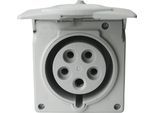 Presa A Muro Cee Con Coperchio Incernierato Presa Da Incasso 32A 5P 400V IP44