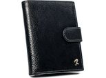 Portafoglio Verticale Da Uomo Con Zip Classica In Vera Pelle Con Tecnologia Rfid - Rovicky
