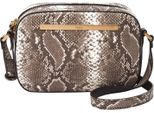 Fossil Borsa A Tracolla Liza Camera Bag Python Grigio