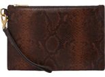Fossil Borsa Da Polso Borsa Per Utensili Wristlet Brown Python Marrone Scuro