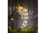 Annaffiatoio Solare A Led Con 40 Led In Bianco Caldo - Su Supporto - Circa 80 Cm