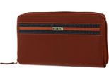Mano Portafoglio Don Leonardo Rfid Continental Wallet Cognac Terracotta