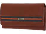 Mano Pelle Portafoglio Don Leonardo Rfid Lady Wallet Cognac Terracotta