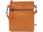 Esquire Pelle Borsa A Tracolla Peru Small Crossbody Bag Cognac Marrone Chiaro