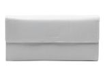Esquire Pelle Portafoglio Viktoria Ladies Long Wallet Grey Grigio