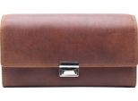 Esquire Portafoglio Da Cameriere Portafoglio Dallas Waiter Wallet Brown Marrone