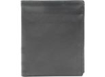 Esquire Pelle Portafoglio Frankfurt High Wallet Black Nero