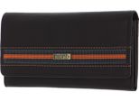 Mano Pelle Portafoglio Don Leonardo Rfid Lady Wallet Darkbrown Marrone Scuro