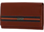 Mano Portafoglio Don Leonardo Rfid Lady Wallet With Zip Cognac Terracotta