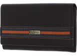 Mano Portafoglio Don Leonardo Rfid Lady Wallet With Zip Darkbrown Marrone Scuro