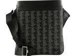Lacoste Borsa A Tracolla The Blend Flat Crossover Bag Monogram Noir Gris Nero