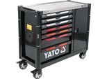 Carrello Da Officina 1100X990X480Mm Con 7 Cassetti