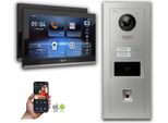 Videocitofono Ip Goliath: 10 Pollici 2 Case Famiglia, Impronte Digitali, Rfid, Argento : 10 Pollici In Nero : Scatola Da Incasso : 4 Connessioni Poe Tramite:: 4 Poe Selezione Monitor: 10 Pollici In Nero Scatola Di Montaggio Campanello: Scatola Da Incasso