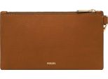 Fossil Borsa Da Polso Borsa Per Utensili Gift Wristlet Saddle Marrone Chiaro
