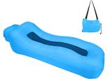 Topchances Amaca Gonfiabile, Materasso Impermeabile Da Campeggio, Letto D'aria, Divano D'aria Per La Spiaggia, I Viaggi, Il Cortile, Il Lago, I Picnic E L'interno, Blu Chiaro