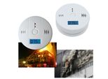 Swanew 2X Co Medler Rilevatore Di Fumo Allarme Antincendio Pausa E Test Pulsante Indicatore Di Batteria Bianco
