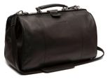 The Chesterfield Brand Pelle Borsa Da Viaggio Travelbag Black Nero