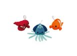 Giocattoli Da Bagno Janod - Set Di 3 Spugne Da Bagno Amiche Della Schiuma Del Mare - Spugne Colorate Per Bambini