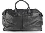Harold's Pelle Borsa Da Viaggio Submarine Travelbag Black Nero