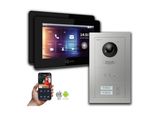 Videocitofono Ip Goliath: 7 Pollici 2 Casa Famiglia, Display, Argento : Scatola Da Incasso : 7 Pollici In Nero : 4 Connessione Poe Tramite:: 4 Selezione Monitor Poe: 7 Pollici In Nero Scatola Di Montaggio Campanello: Scatola Da Incasso