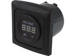 C-Line Presto Inprojal Cbe Presa Di Corrente Voltmetro Digtal 12 + 24 Volt + Cornice + Presa Iso Nero