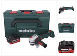 Metabo Wb 18 Lt Bl 11-125 Smerigliatrice Angolare A Batteria Quick 18 V 125 Mm Senza Spazzole + 1X Batteria Ricaricabile 10,0 Ah + Metabox - Senza Caricabatterie
