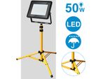 Jopassy Led Proiettore Da Costruzione Proiettore Da Lavoro Con Treppiede 50W Bianco Freddo