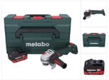 Metabo Wb 18 Lt Bl 11-125 Smerigliatrice Angolare A Batteria 18 V 125 Mm Brushless + 1X Batteria 5,5 Ah + Metabox - Senza Caricabatterie