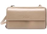 Esquire Pelle Portafoglio Borsa Per Cellulare Peru Phone Wallet Bag Taupe Beige