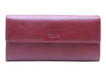 Esquire Pelle Portafoglio Viktoria Ladies Long Wallet Bordeaux Rosso Scuro