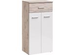 Mobile Combinato Tela - Rovere Wellington / Bianco