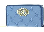 U.S. Polo Assn. Portafoglio Hampton Zip Wallet Denim Celeste