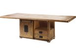 MASSIVMOEBEL24 | Tavolo Da Pranzo Railway # 198 In Legno Di Mango – Laccato Naturale 200X100X76