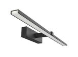 Applique Sopra Lo Specchio Roa Led 60 Sand Black, 4000K, IP44, Nero, 60Cm EDO777246 Edo